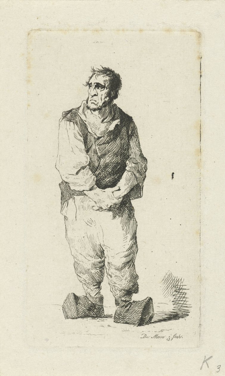Man in Clogs by Anthonie Willem Hendrik Nolthenius de Man