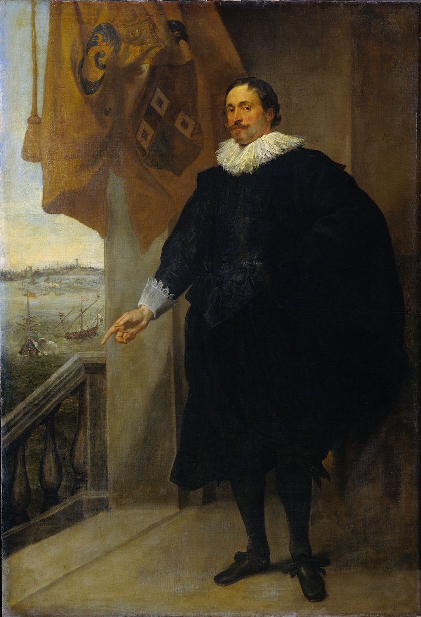 Portrait of Nicolaes van der Borght, Merchant of Antwerp by Anthony van Dyck