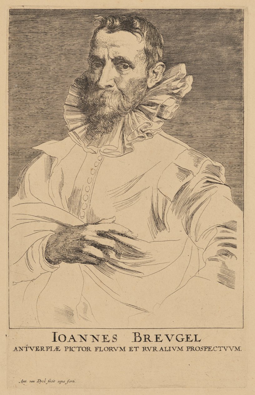 Portrait of Jan Bruegel the Elder by Anthony van Dyck