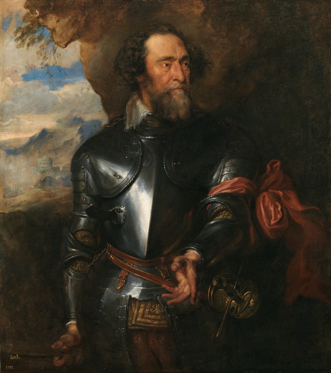 Portrait of count Hendrik van den Bergh by Anthony van Dyck