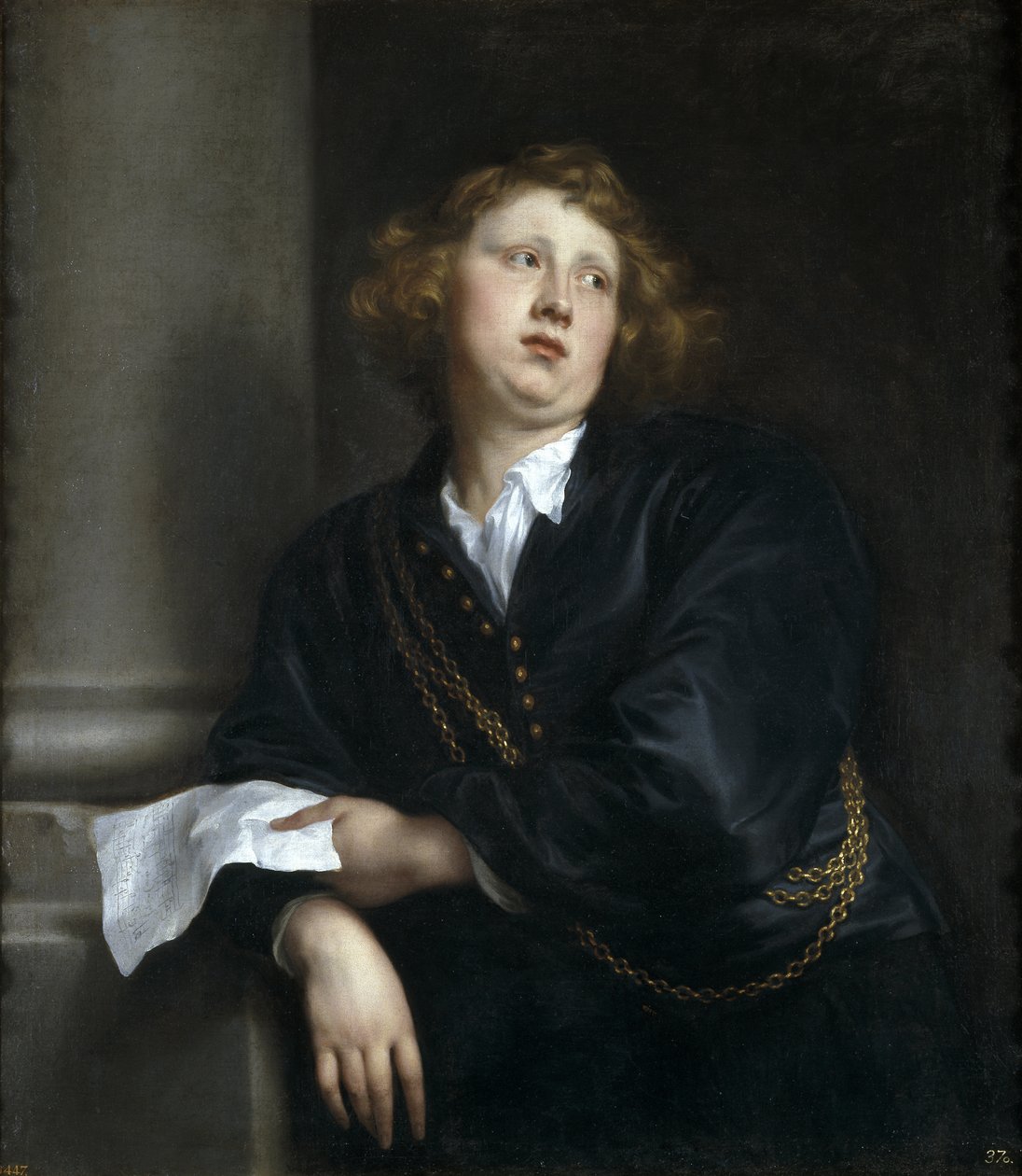 Portrait of the Composer and Organist Henricus Liberti, 1610-1669 by Anthony van Dyck