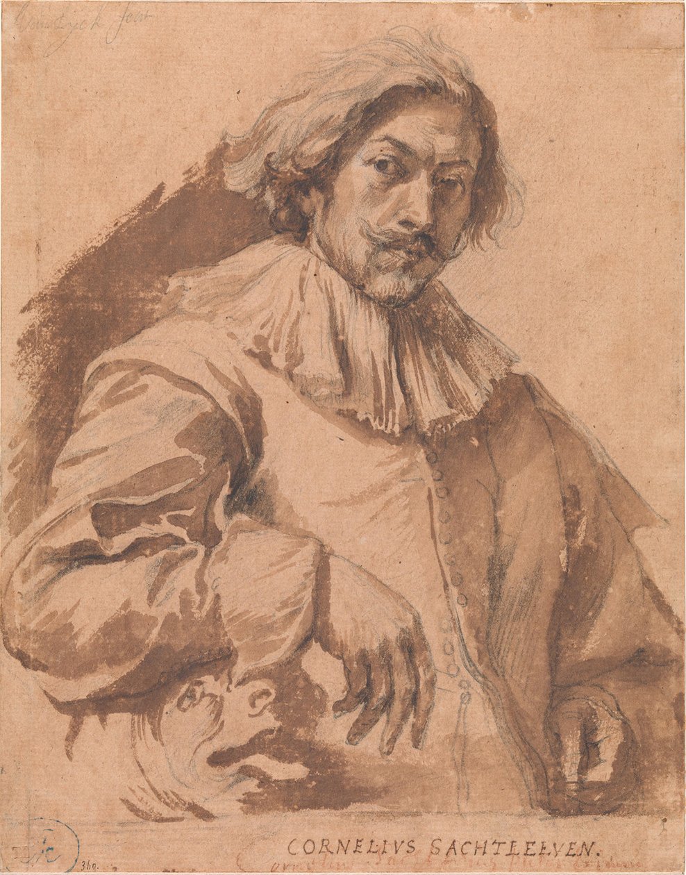 Portrait of Cornelis Saftleven by Anthony van Dyck