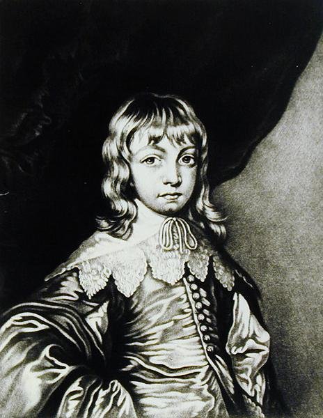 Portrait of George, Duke of Buckingham (engraved by Robert Dunkarton) from Illustrious Characters in British History by Anthony van after Dyck