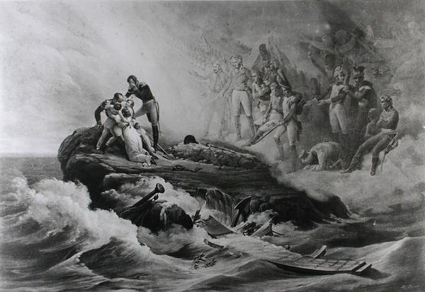 The Farewell of the Bertrand Family, St. Helena, c.1821-36 by Antoine Charles Horace Vernet