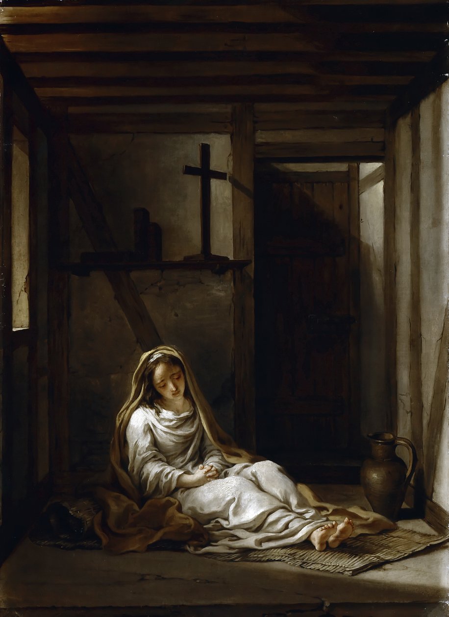 Saint Thaïs in Her Cell by Antoine Coypel