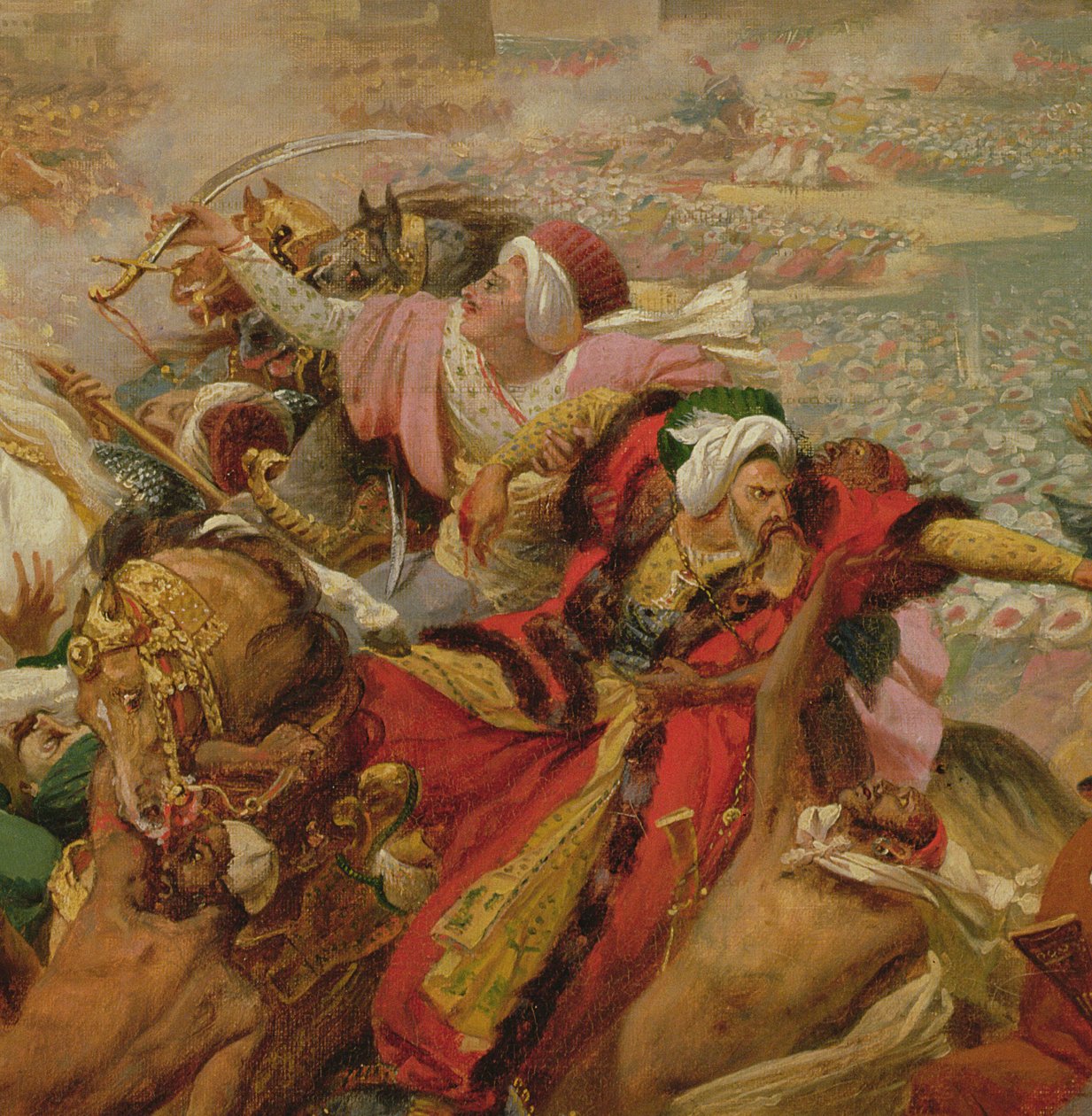 Murat Defeating the Turkish Army at Aboukir on 25 July 1799 (detail) by Antoine Jean Gros