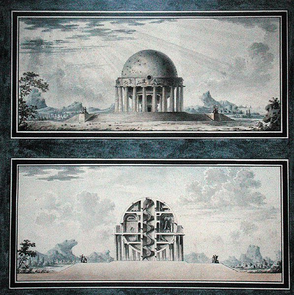 Design for a House for a Cosmopolite (detail) by Antoine Laurent Thomas Vaudoyer