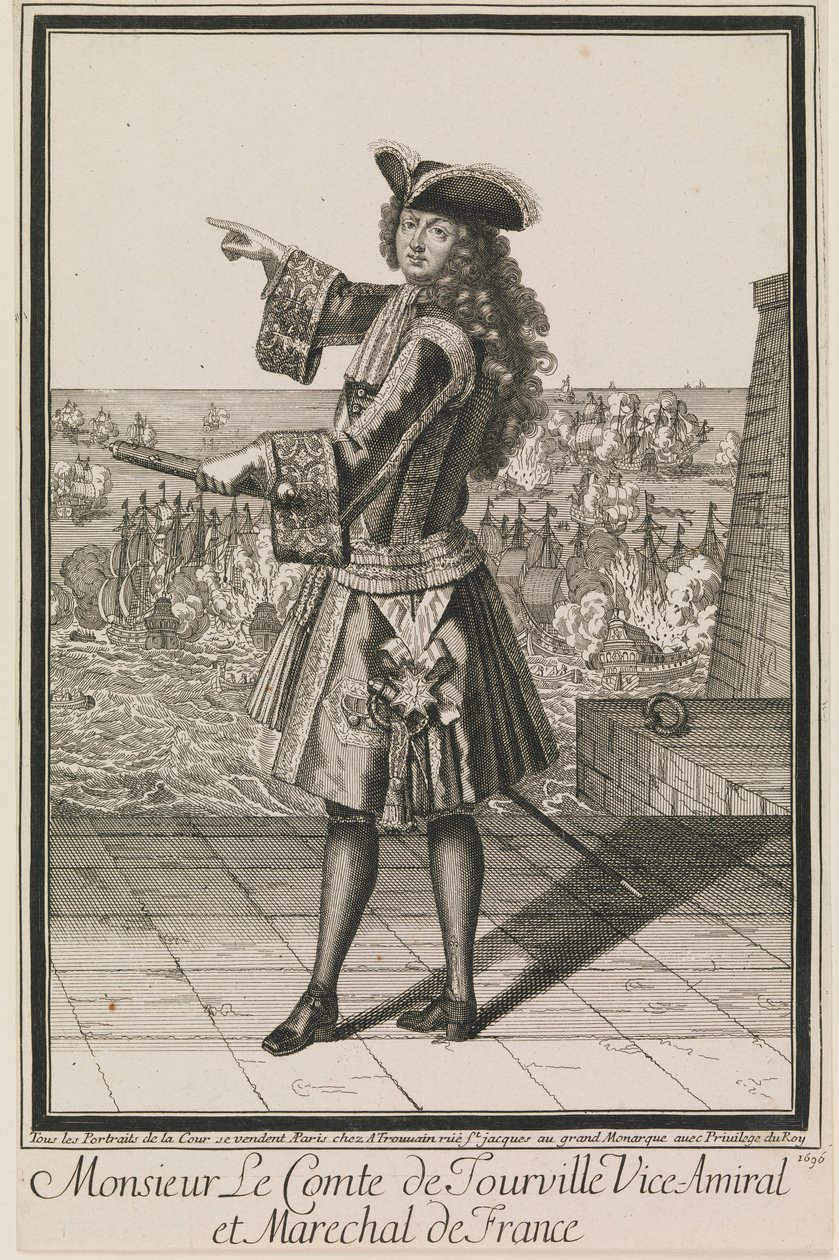 Monsieur Le Comte de Tourville Vice-Amiral et Marechal de France by Antoine Trouvain