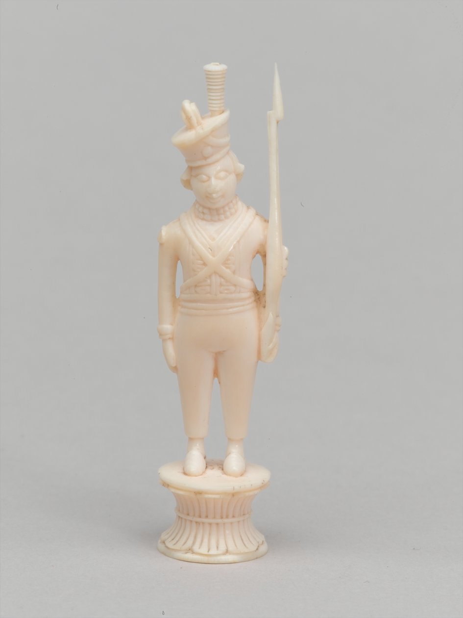 White Pawn, Chess Piece, India, Circa 1820 by Antoine Verard