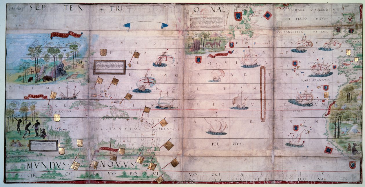 Map of the North Atlantic Ocean by Antoine de Hollande