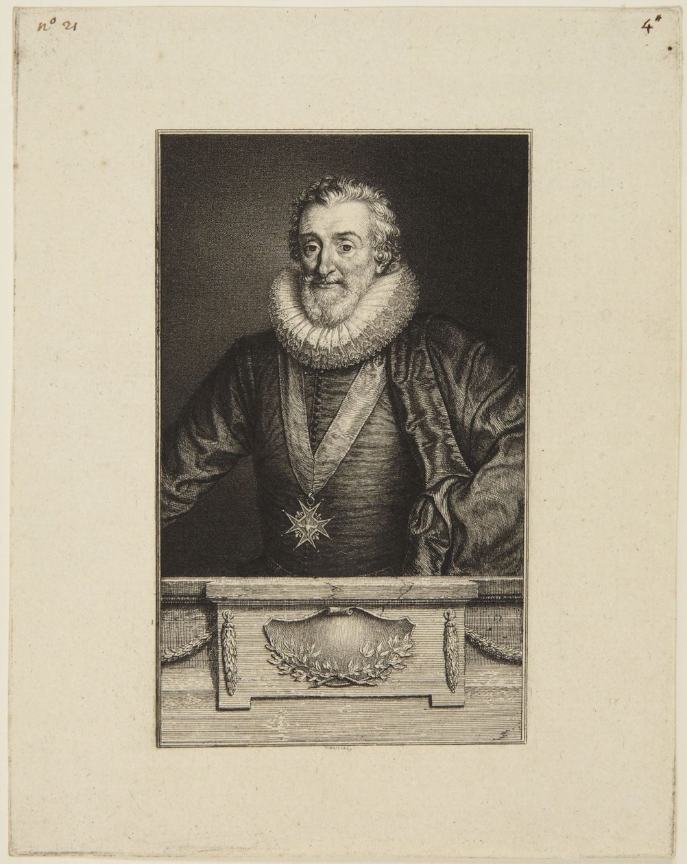 “Henri le Grand” after J(?)annet by Antoine de Marcenay de Ghuy