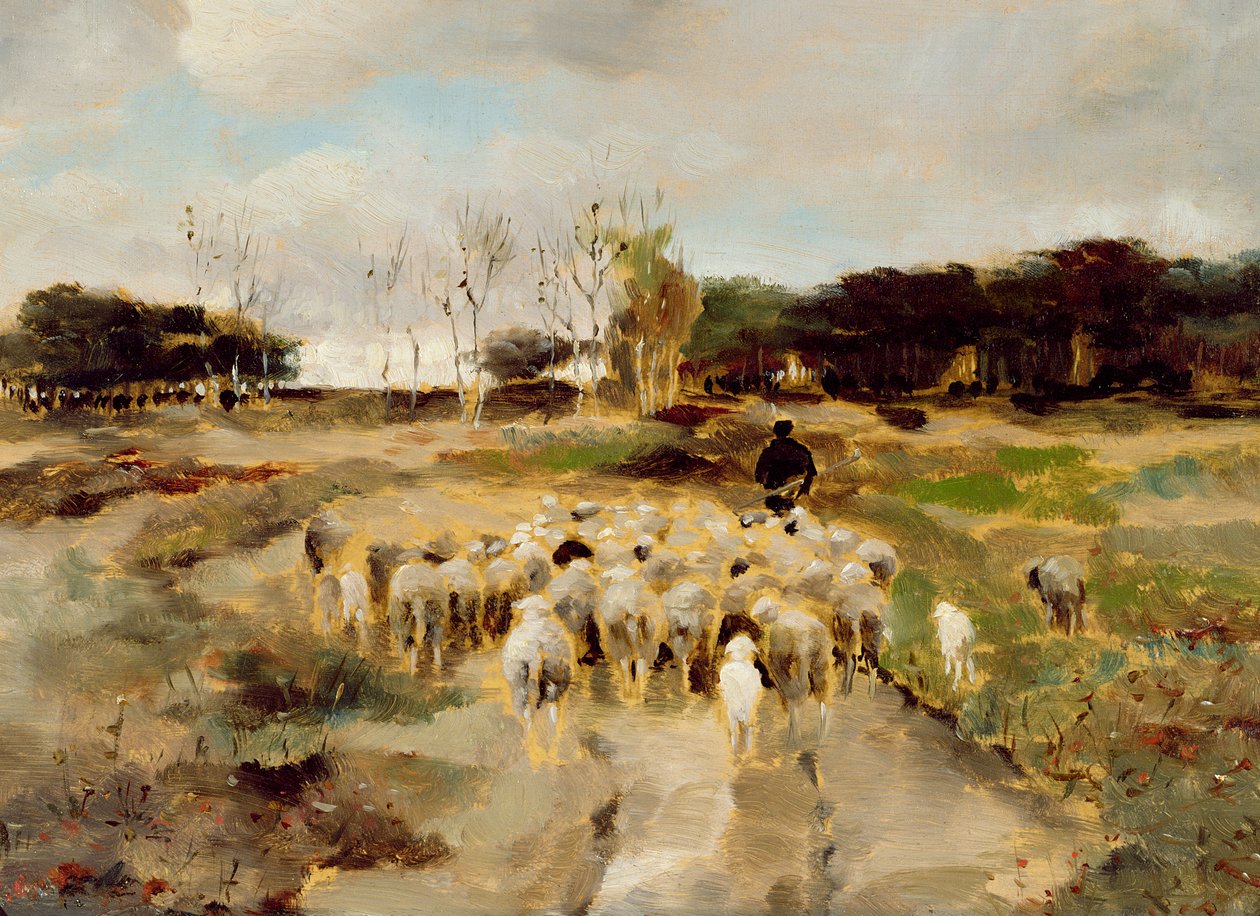 ENYLUFUT Beroemde Canvas Wall Art HD Canvas Art Shepherd