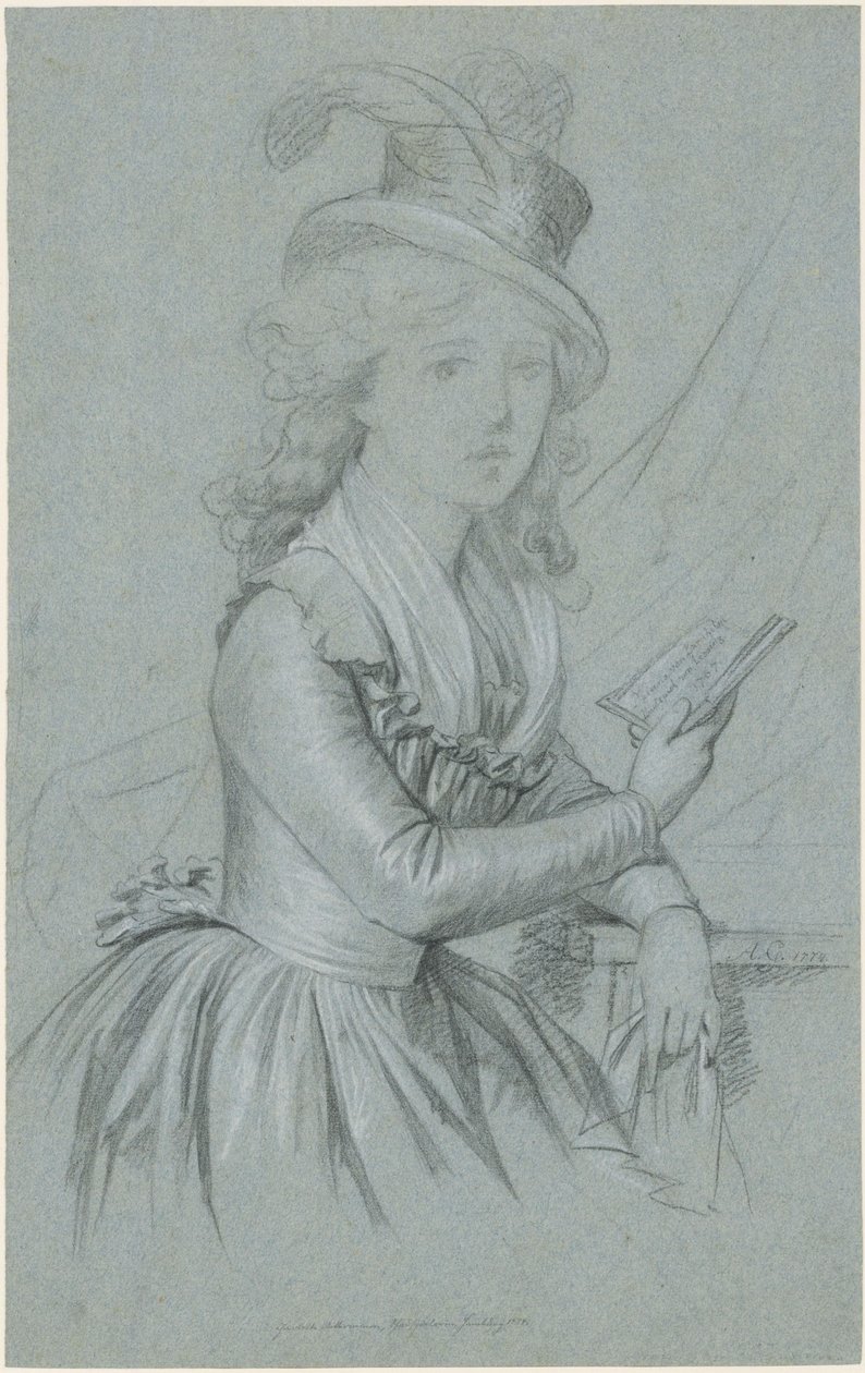 Portrait of the Actress Marie Magdalene Charlotte Ackermann (1757-1775) by Anton Graff