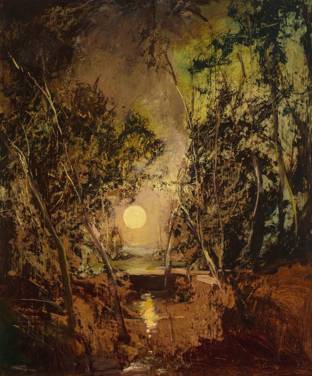 Moonrise by Anton Müller Wischin