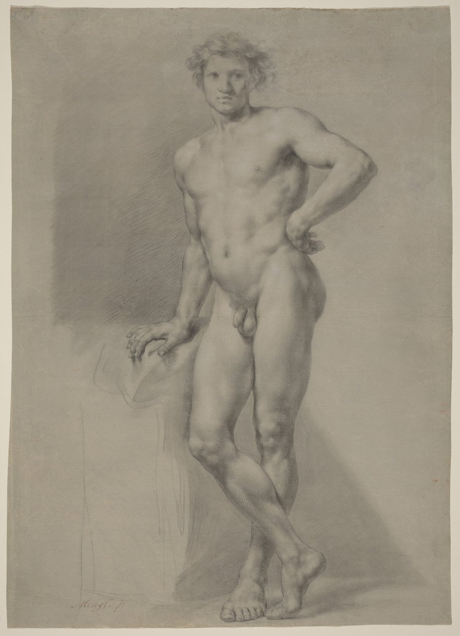 Male Nude Study by Anton Raphael Mengs