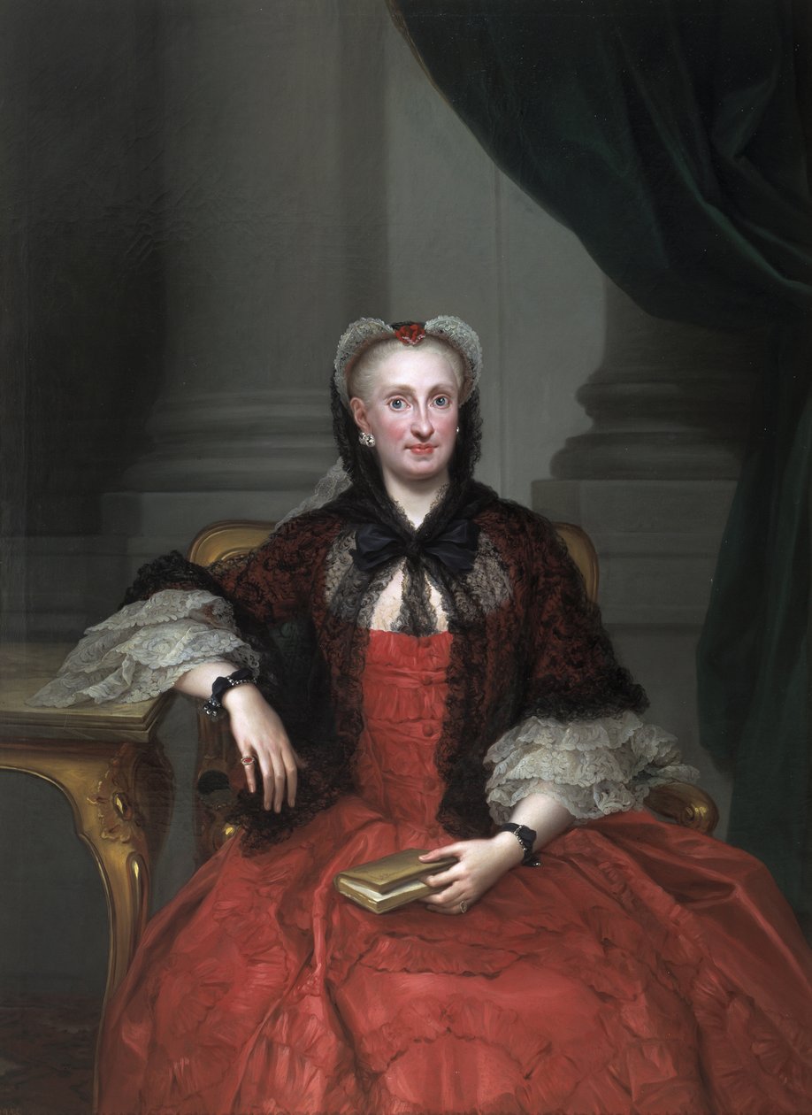 Portrait of Maria Amalia of Saxony, Queen Consort of Spain by Anton Raphael Mengs