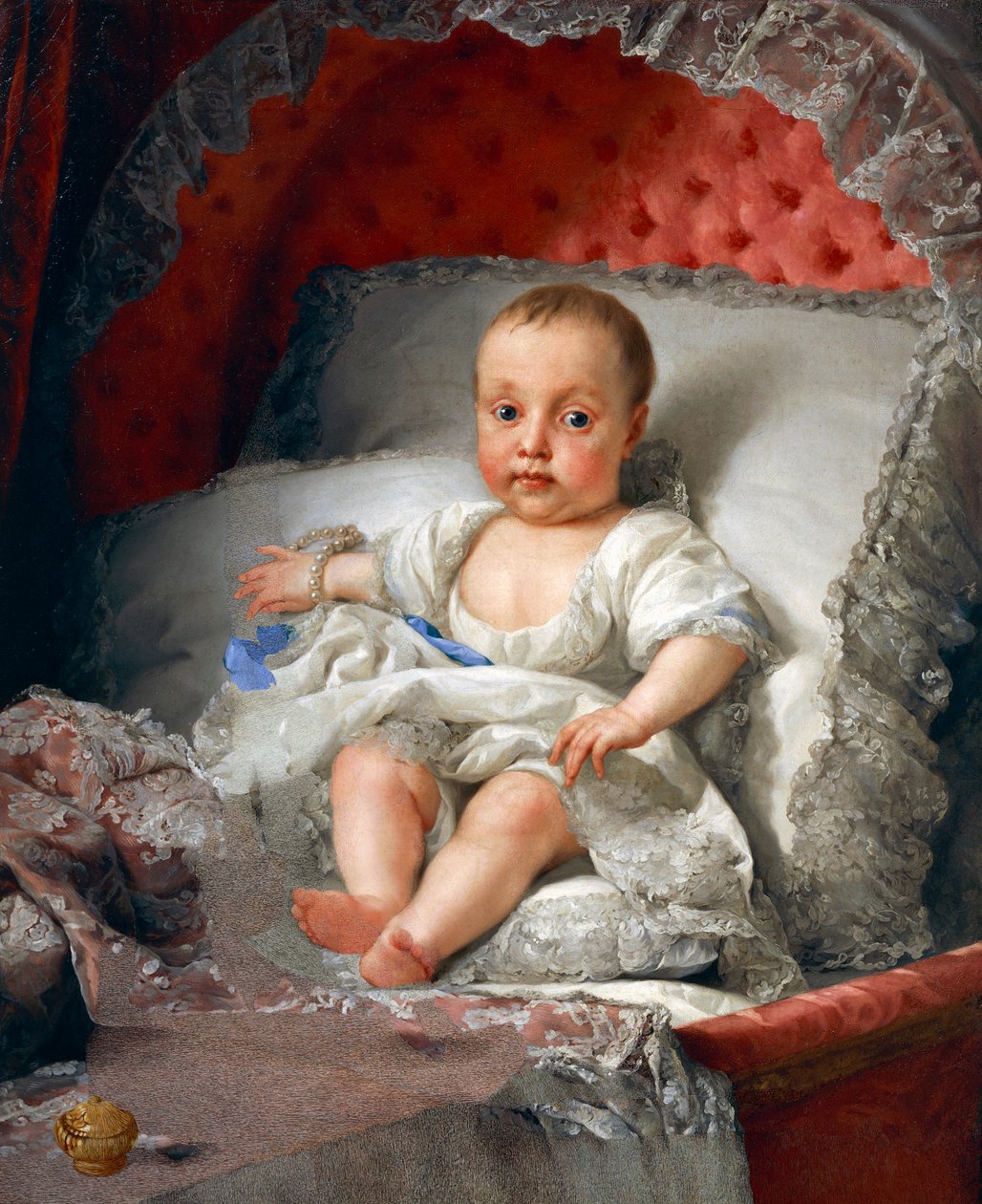 Portrait of the Infanta Carlota Joaquina de Bourbon, by Anton Raphael Mengs