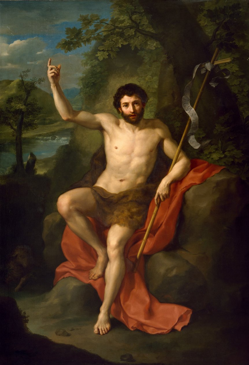 St. John the Baptist Preaching in the Wilderness by Anton Raphael Mengs