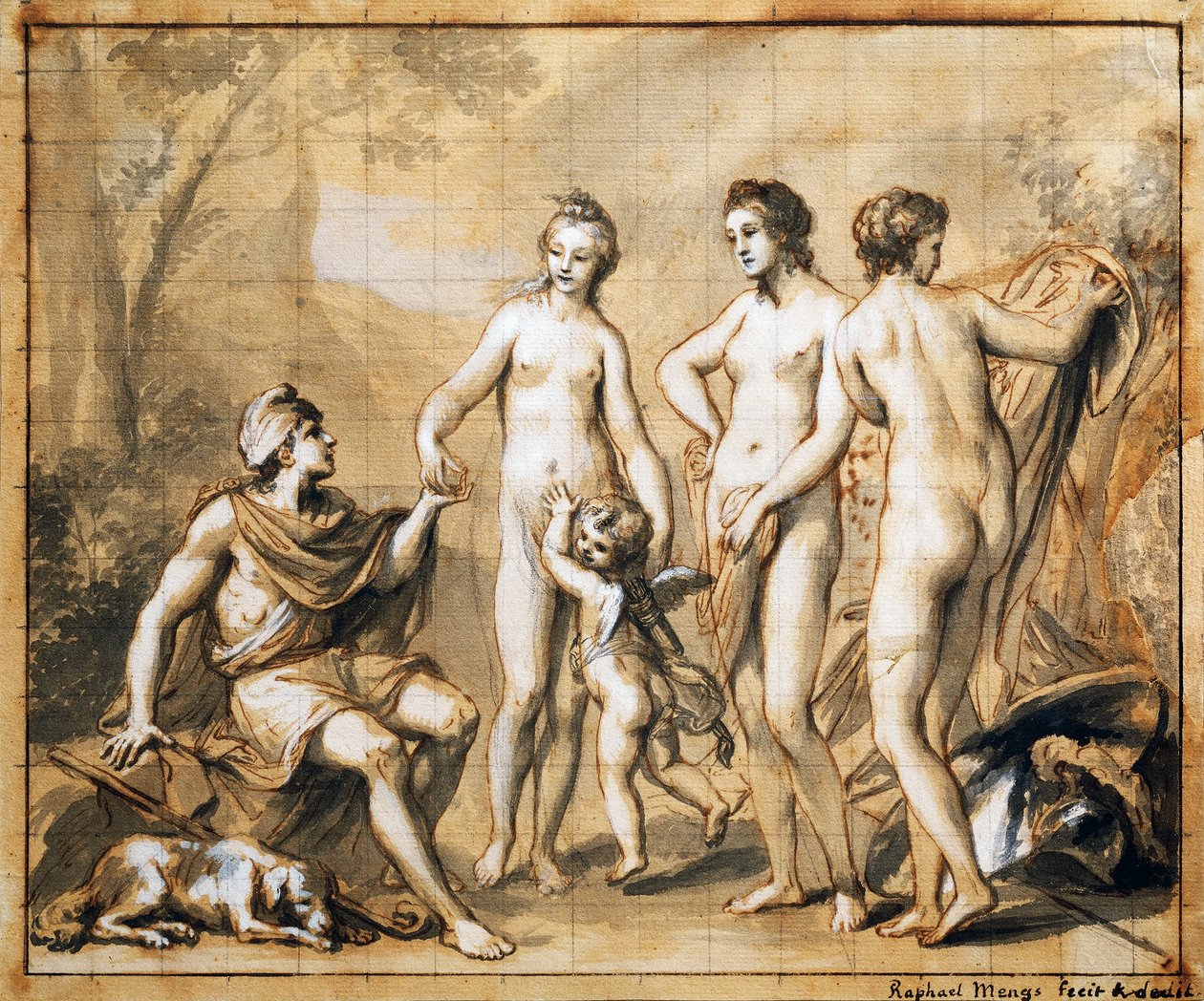 The Judgment of Paris by Anton Raphael Mengs