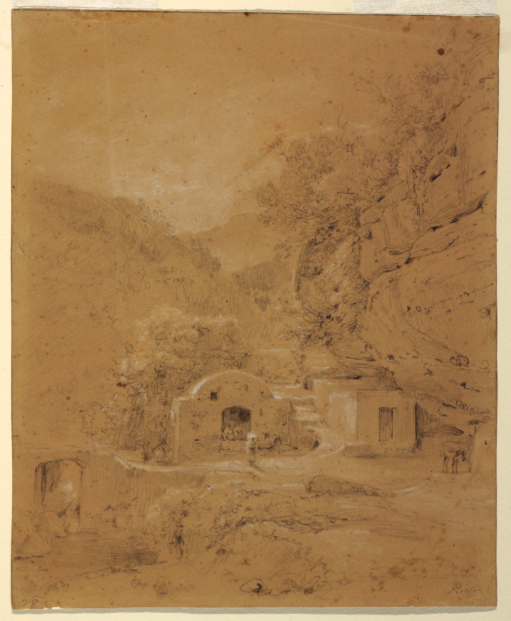 Landscape View between Naples and Salerno, 1820–30 by Anton Sminck Pitloo