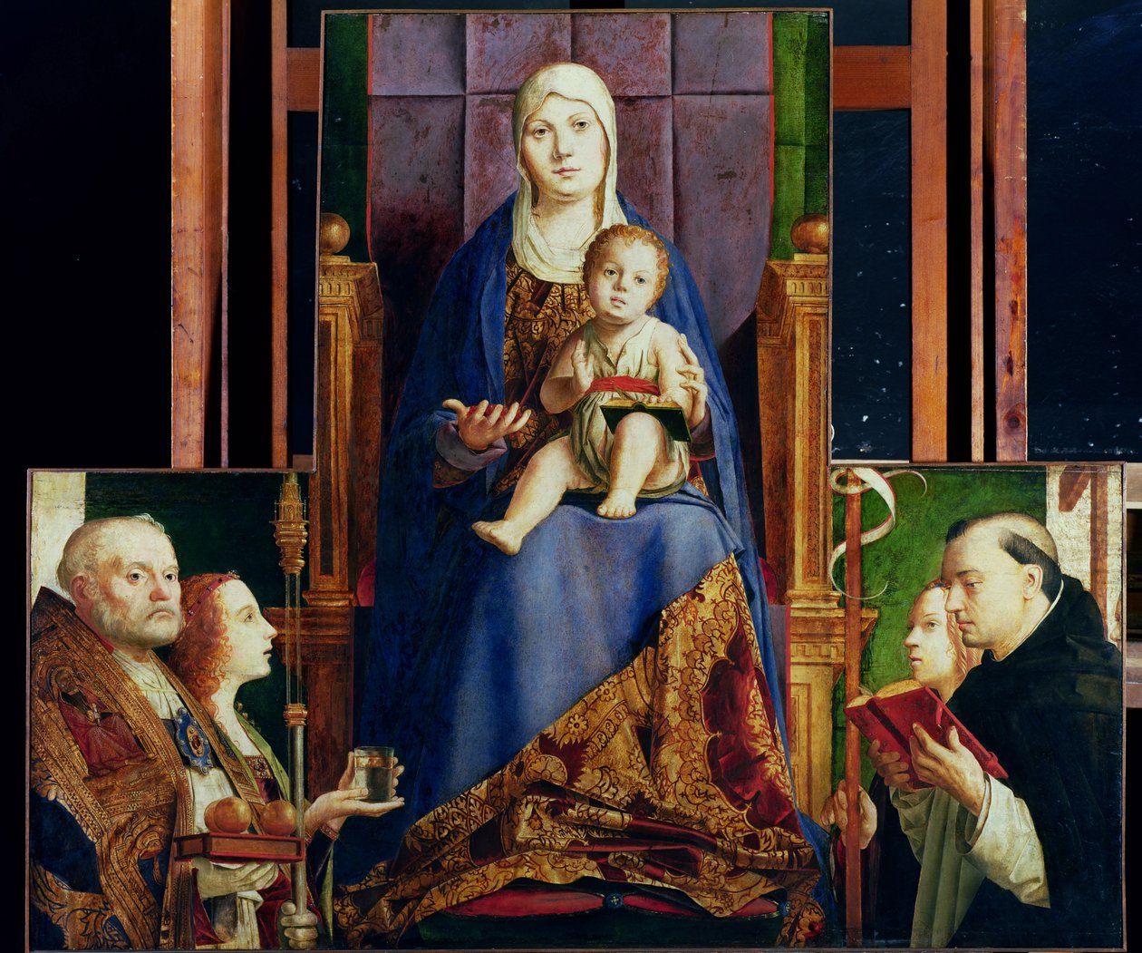 Madonna with Saint Nicholas of Bari by Antonello da Messina