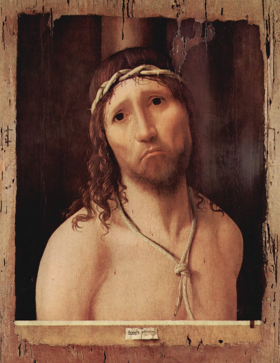 Ecce Homo by Antonello da Messina