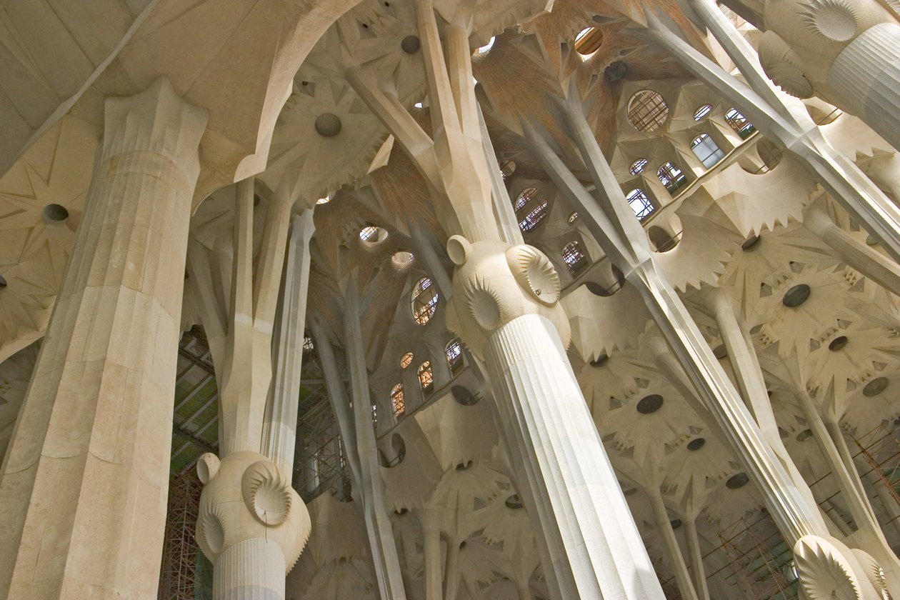 Ceiling Interior by Antonio Gaudi: Premium art reproduction
