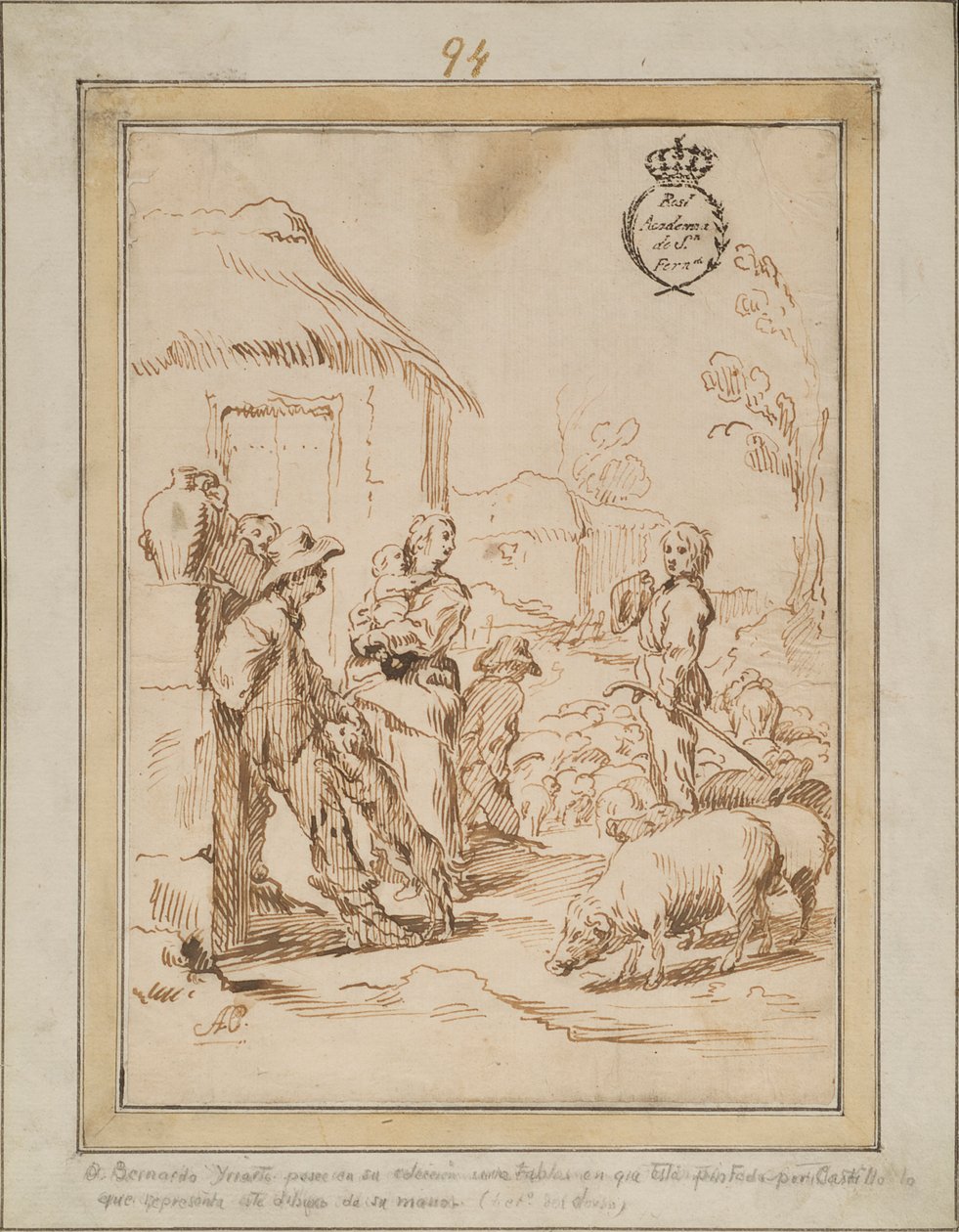 Scene of Shepherds by Antonio Castillo