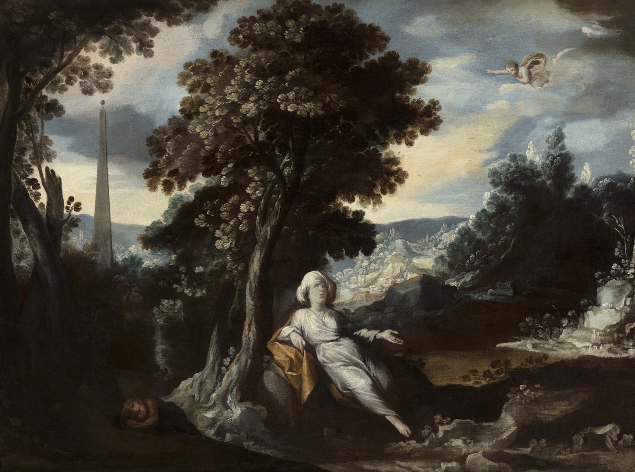 Hagar and Ishmael by Antonio Castillo