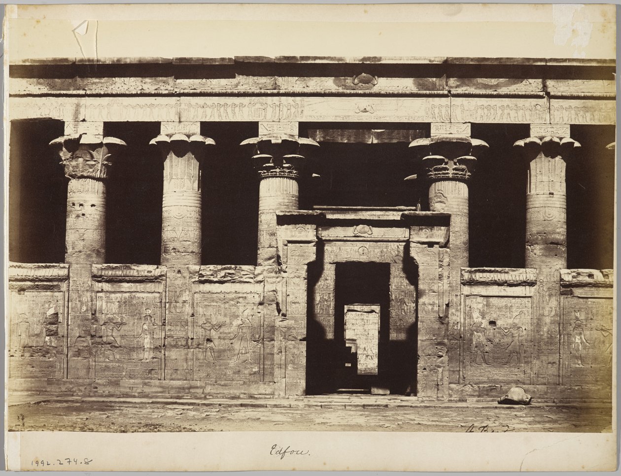 Edfu, Egypt by Antonio Beato