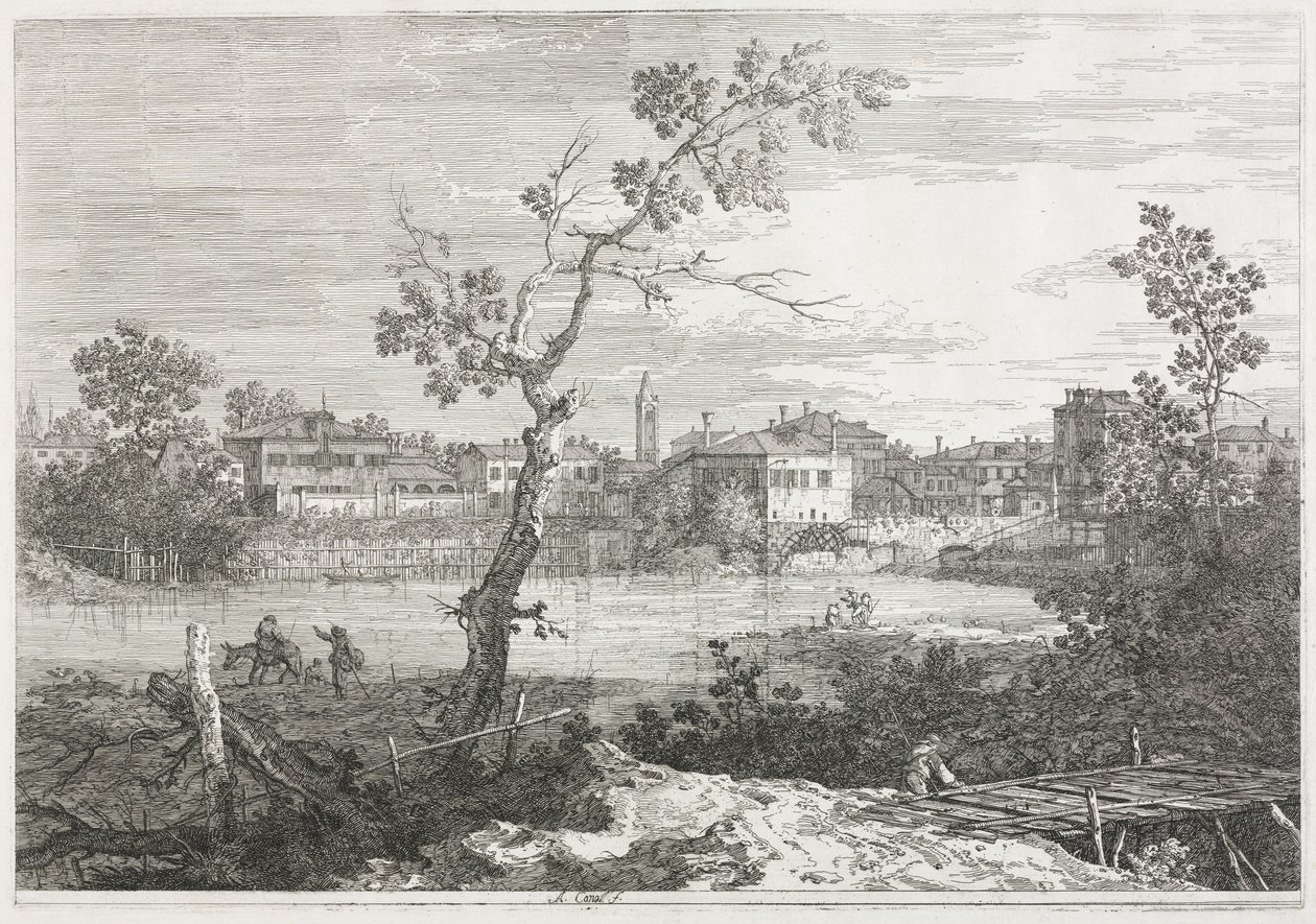 Views: View of Burano, a Town on an Island in the Venetian Lagoon by Antonio Canaletto