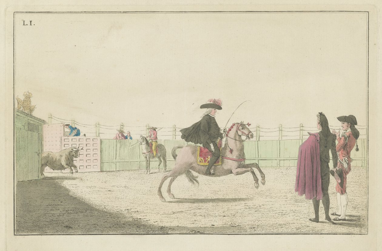 Plate I, from the Series Collection of the Main Actions in a Bullfight by Antonio Carnicero