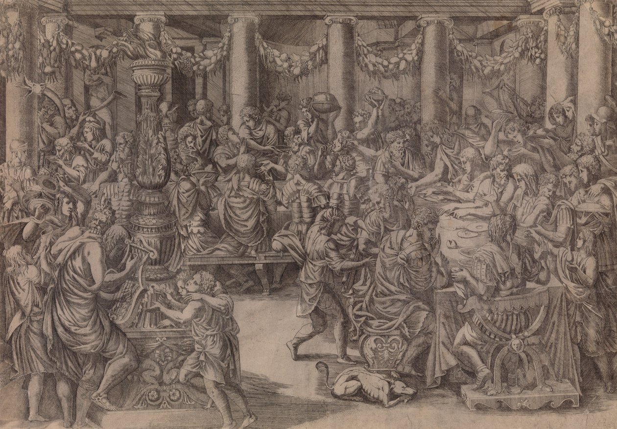 Banquet of Scipio, 1543 by Antonio Fantuzzi
