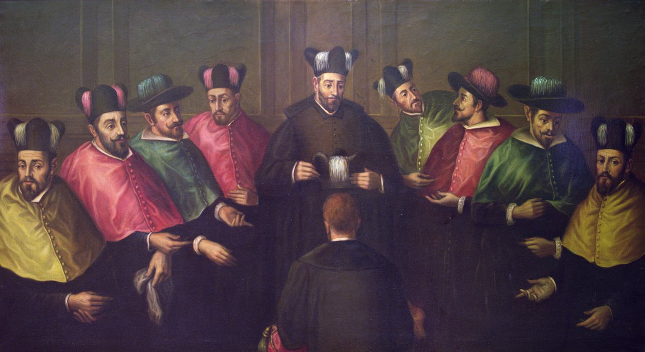 Placement of the Doctoral Biretta by Antonio Martinez Anaya