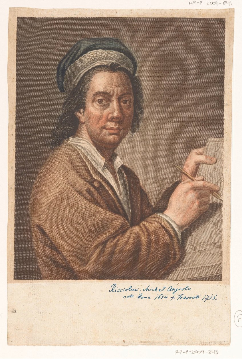 Portrait of Artist Michelangelo Ricciolini by Antonio Pazzi