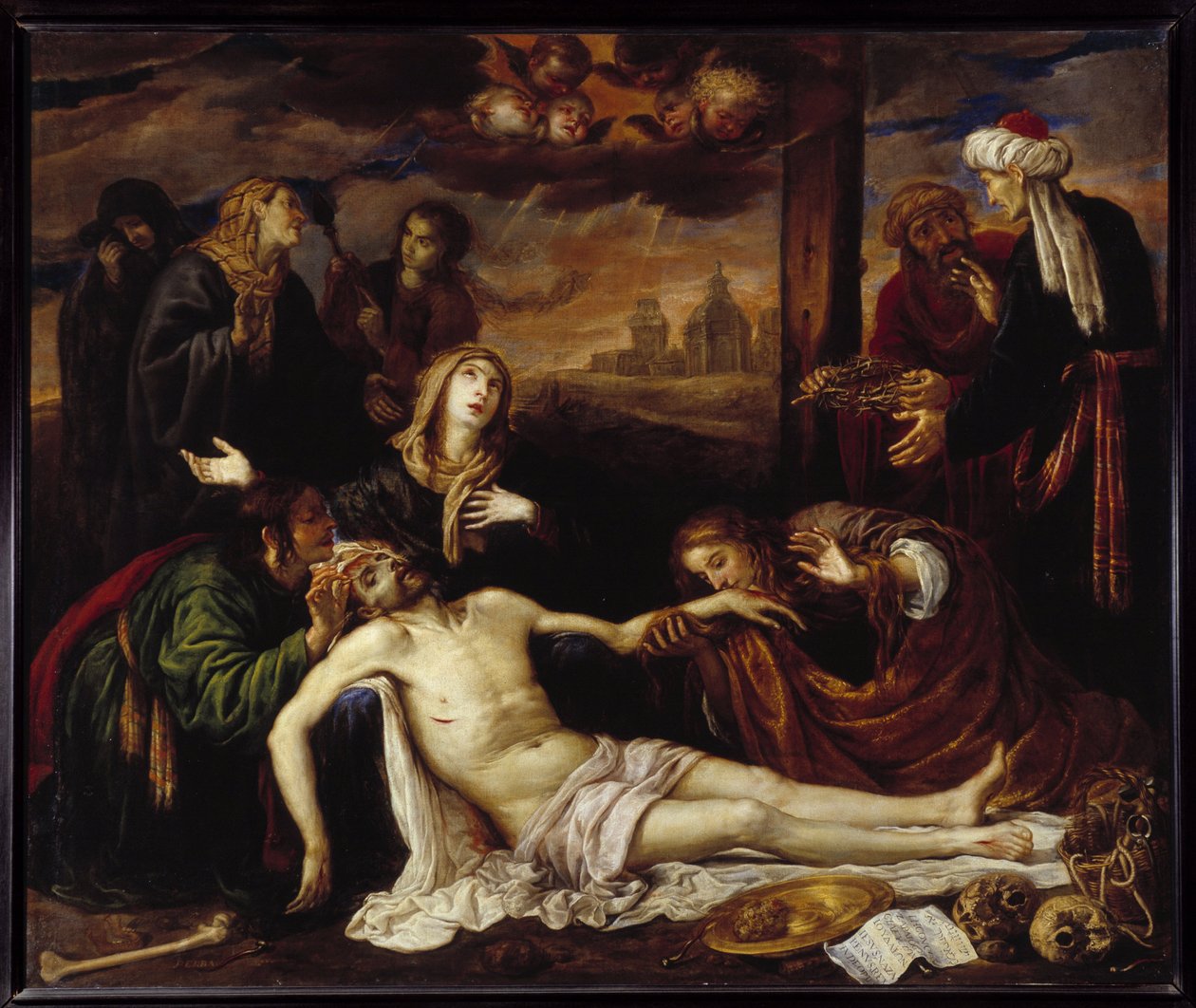 Deposition of the Cross or Pieta by Antonio Pereda y Salgado