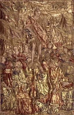 St. John the Baptist Preaching to the Multitude, tapestry depicting scenes from the life of the saint by Antonio Pollaiuolo