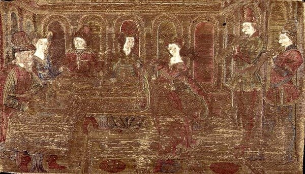 The Dance of Salome, Tapestry Depicting Scenes from the Life of the Saint by Antonio Pollaiuolo