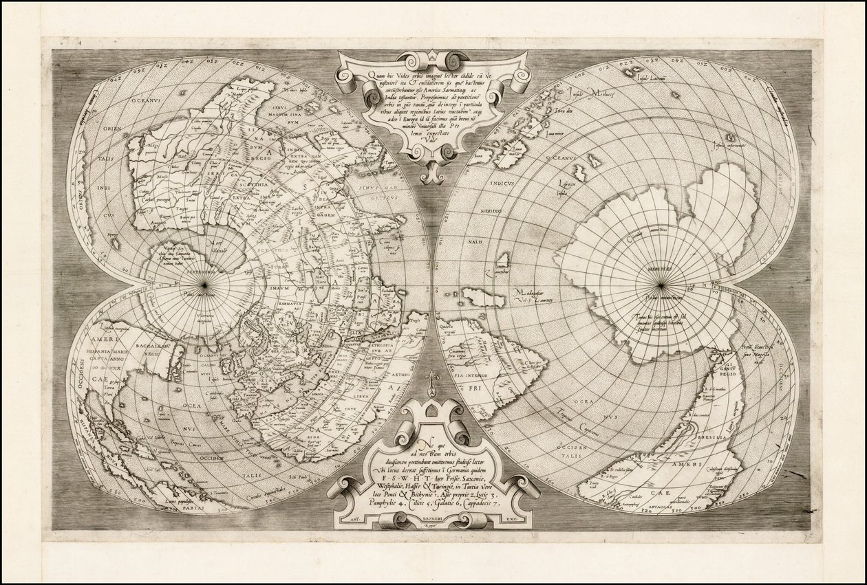 World Map 1550 by Antonio Salamanca