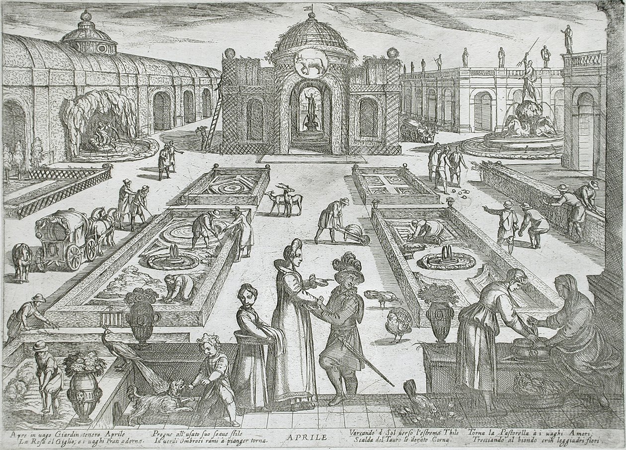April: A Garden by Antonio Tempesta