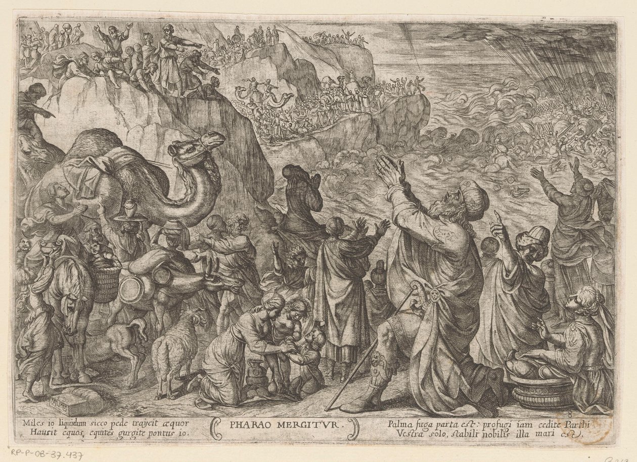 The Egyptians Drown in the Red Sea by Antonio Tempesta
