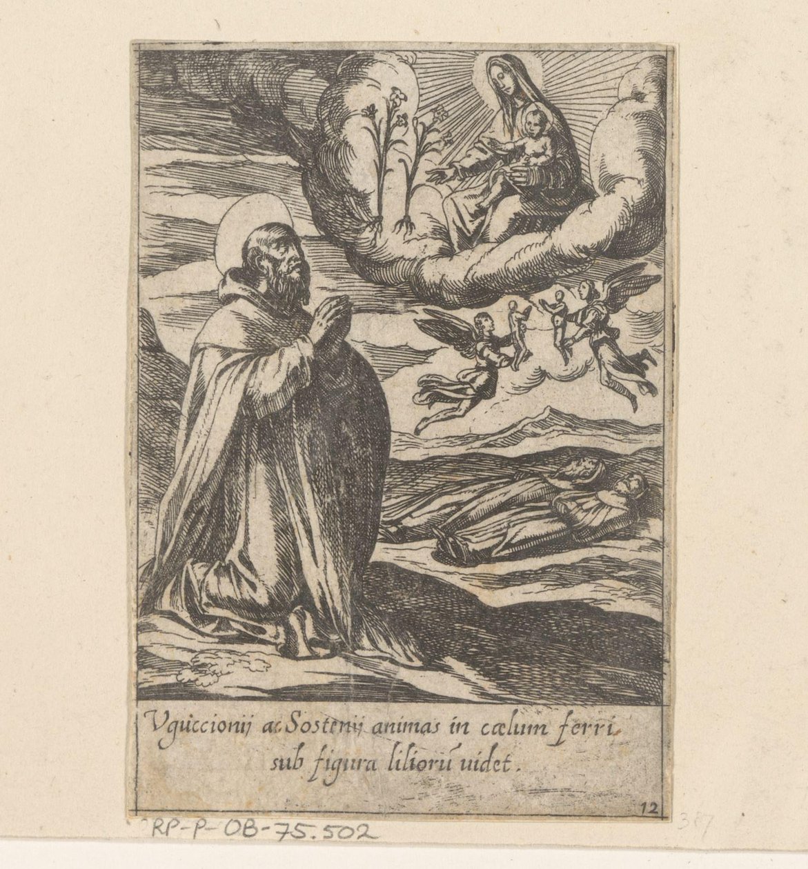 Saint Philip Prays for the Souls of Two Brothers (The Life of Philip Benitius) by Antonio Tempesta
