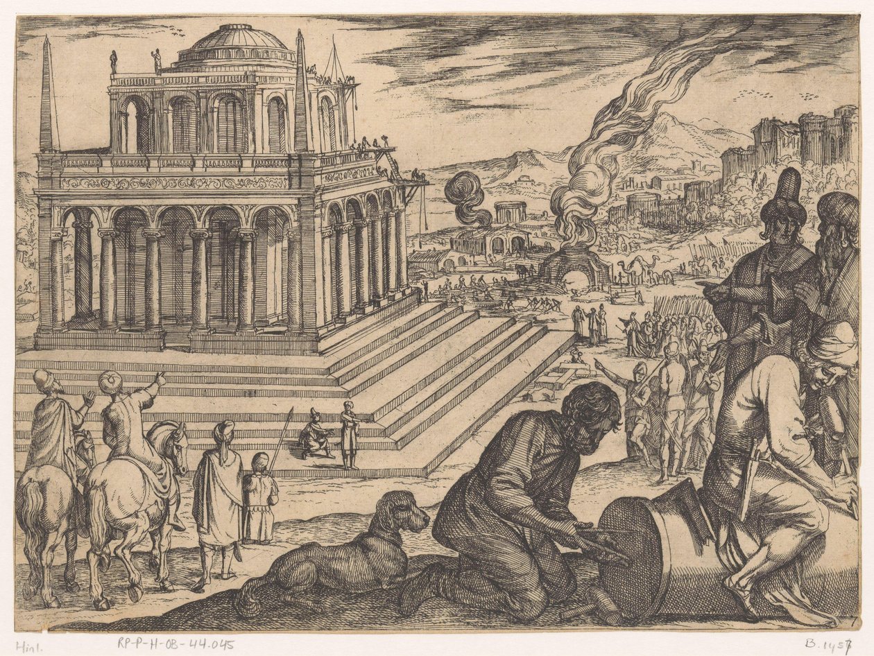 Mausoleum of Halicarnassus by Antonio Tempesta