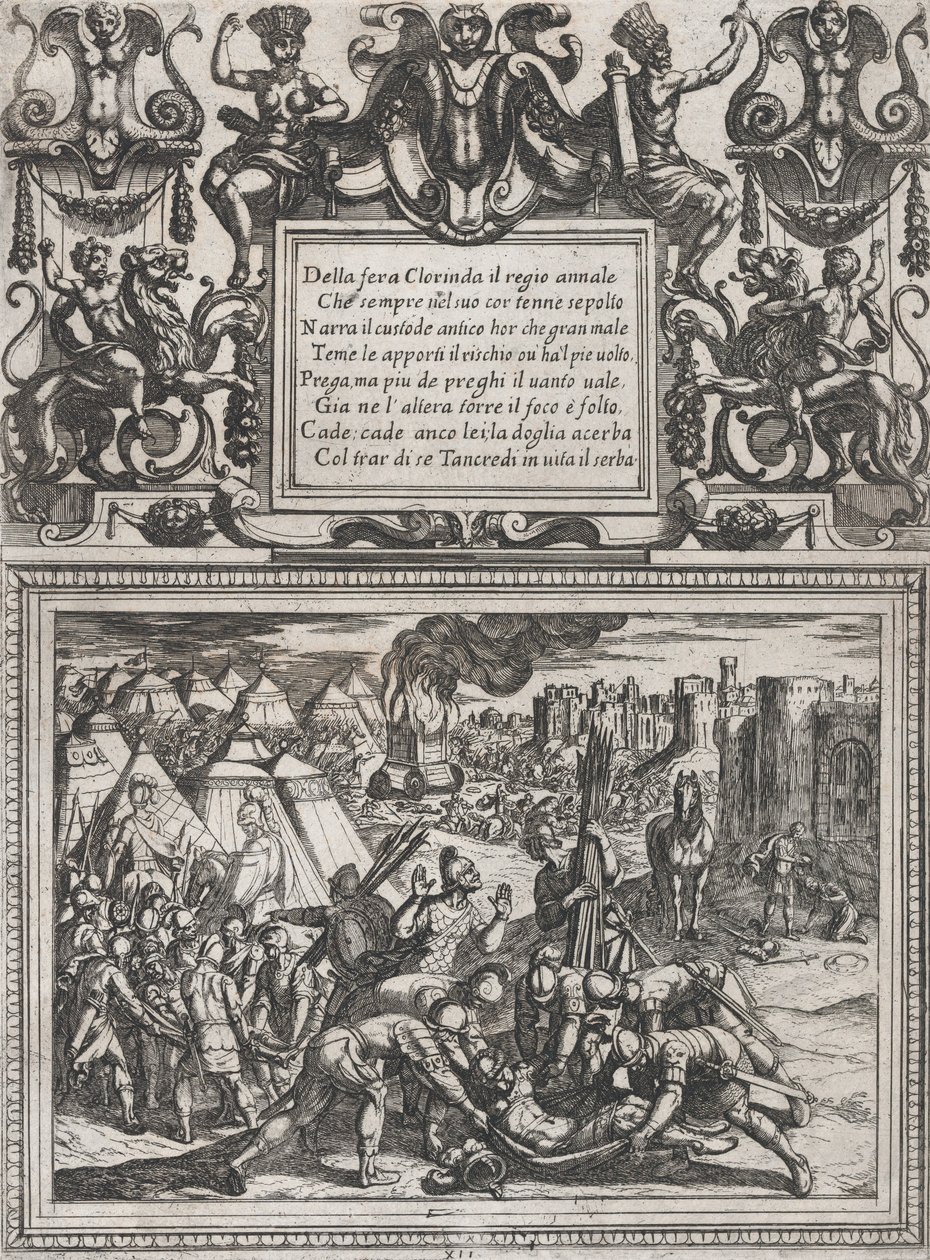 Plate 12: Illustration to Canto XII, from Torquato Tasso