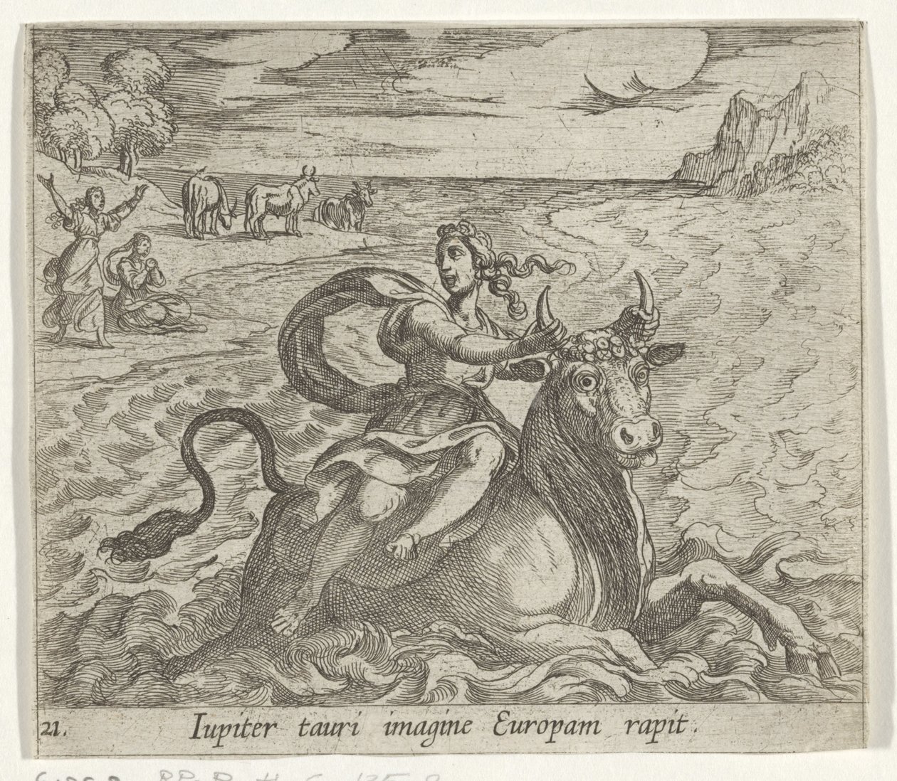 The Rape of Europa (Metamorphoses by Ovid) by Antonio Tempesta