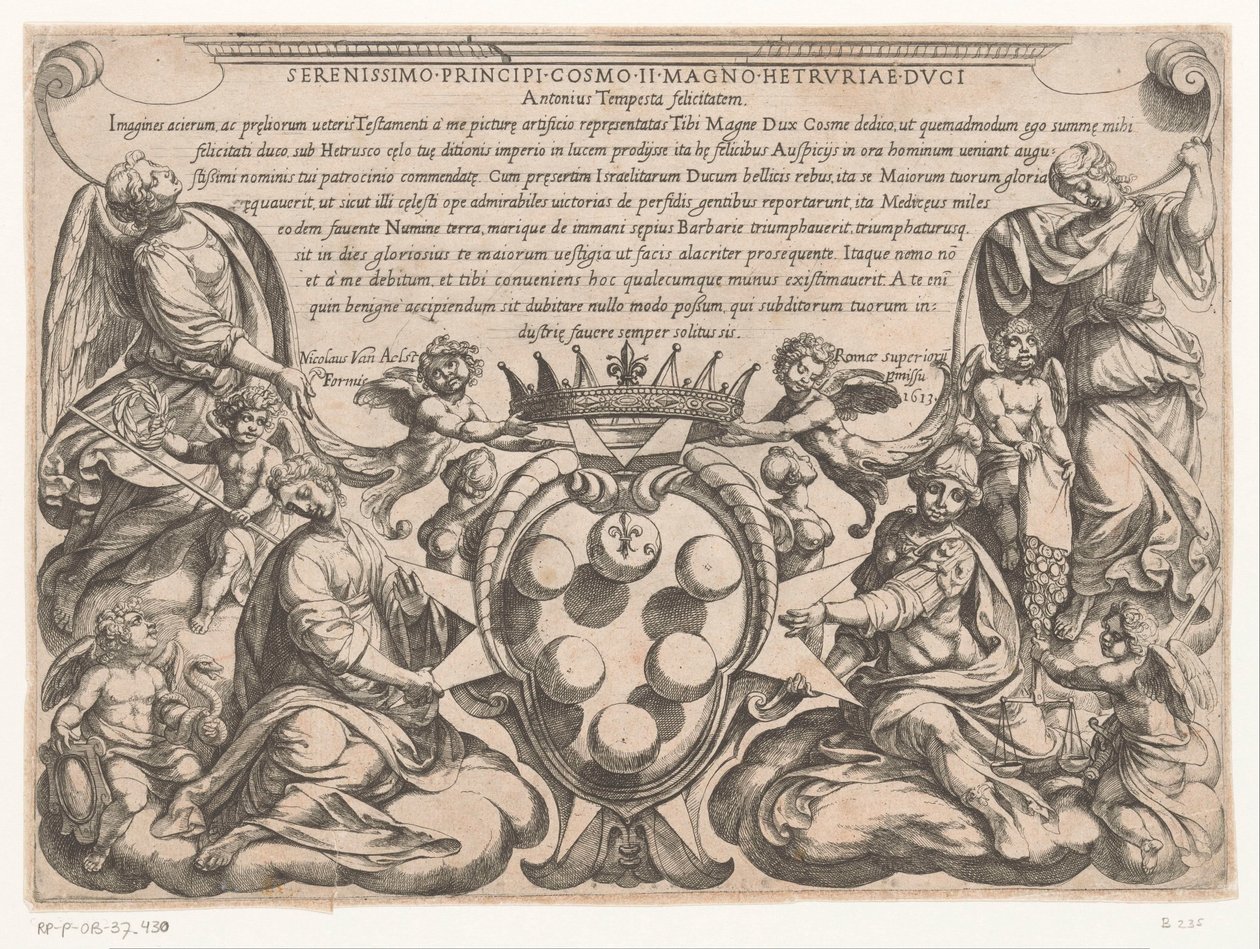 Title Page with Dedication to and Coat of Arms of Cosimo II de'Medici ...