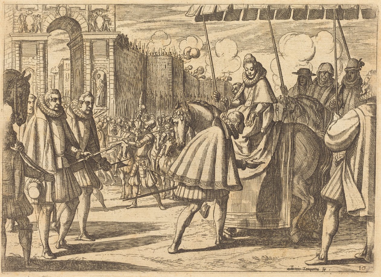 Triumphal Entry of Margaret of Austria by Antonio Tempesta
