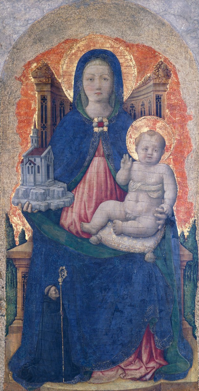 Madonna with Child (detail) by Antonio Vivarini