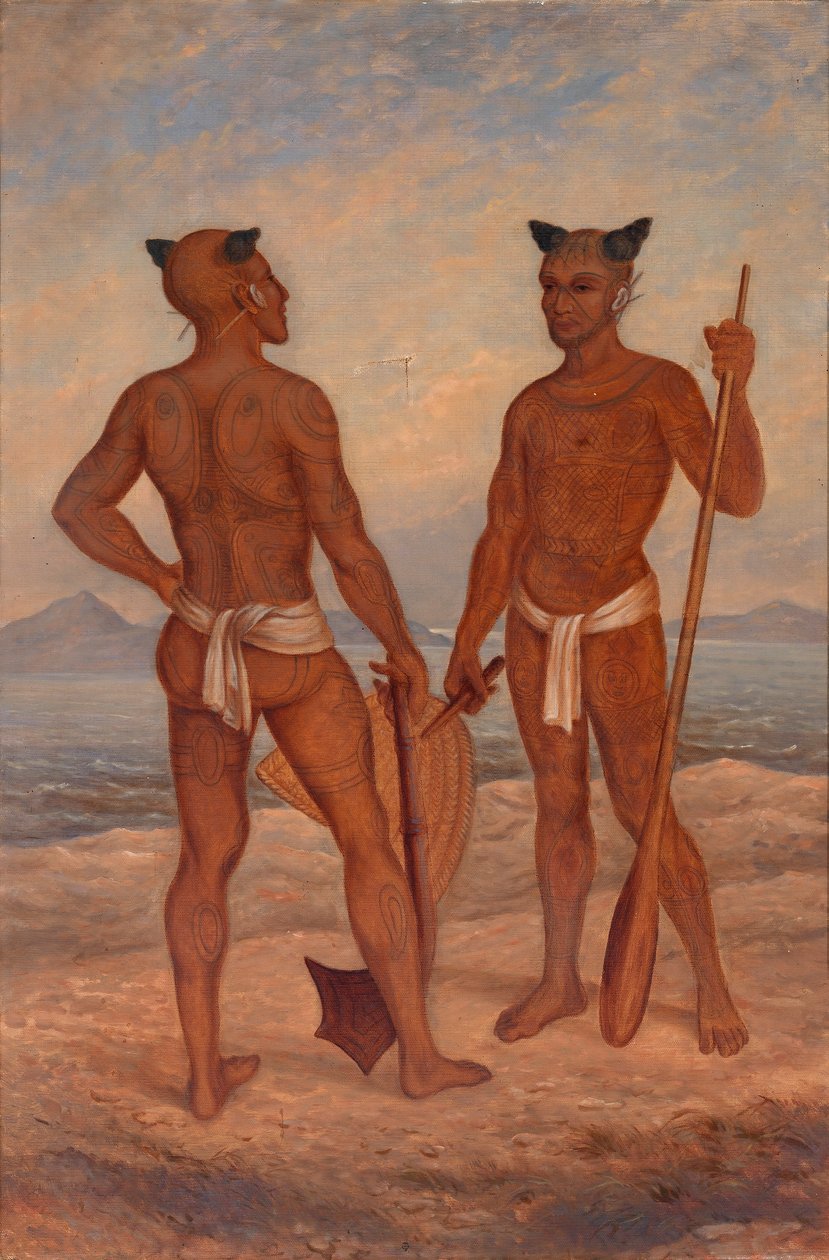 Marquesan Men by Antonion Zeno Shindler