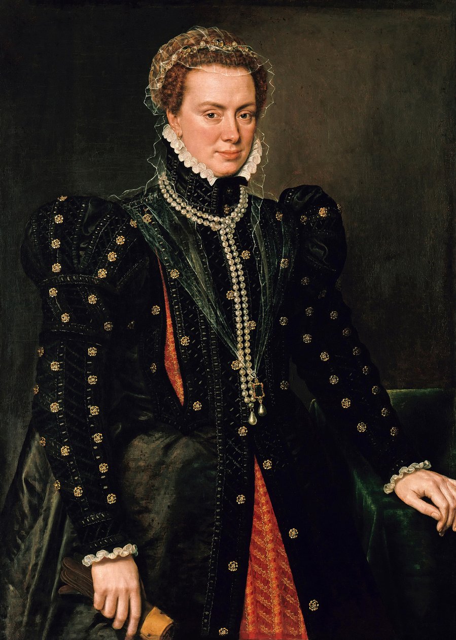 Portrait of Margaret of Parma, Duchess of Parma and Governor of the Netherlands by Antonis Mor